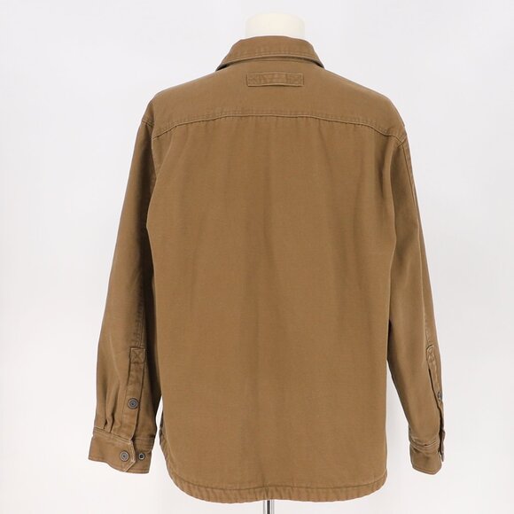 DULUTH TRADING CO. Men's Heavy Canvas Fleece Lined Work Shirt Jacket Size L - Picture 4 of 8